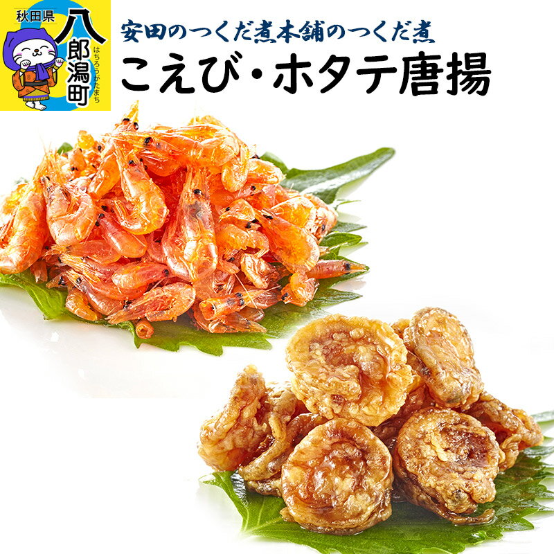 【ふるさと納税】安田のつくだ煮本舗のつくだ煮　こえび・ホタテ唐揚（各280g　計560g）