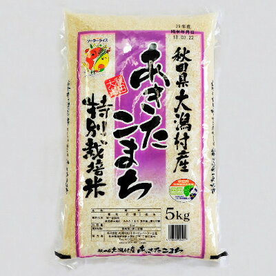 先行受付【令和4年産】大潟村産あきたこまち特別栽培米5kg 大潟村CE公社 【1230858】