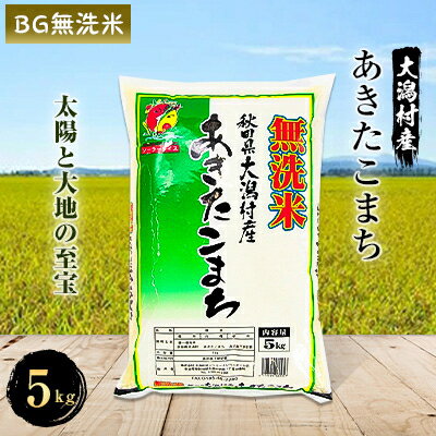 【ふるさと納税】2022年10月発送開始『定期便』大潟村産の美味しい「あきたこまち無洗米5kg」全2回【5080491】