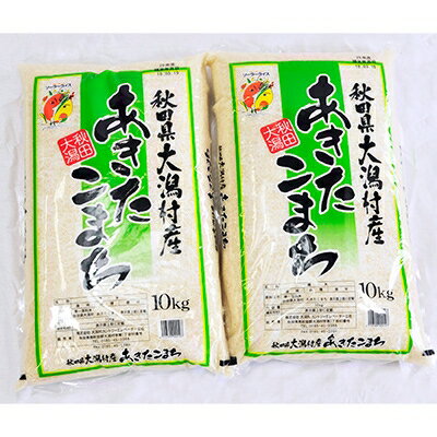 大潟村産あきたこまち20kg(10kg×2)【配送不可地域：離島・沖縄県】【1030845】