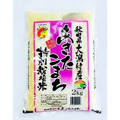 【ふるさと納税】【毎月定期便】あきたこまち特別栽培精米2kg全2回【4009287】