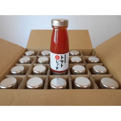 【ふるさと納税】秋田県大潟村産トマトジュース180ml×20本【配送不可地域：離島・沖縄県】【1119541】