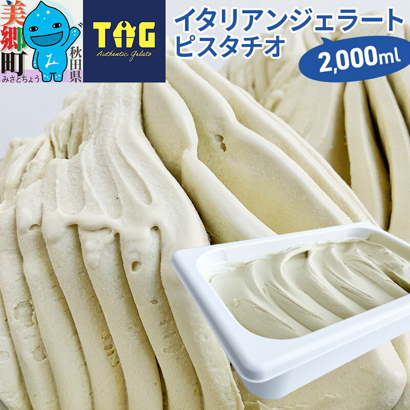 ジェラテリア TiG(ティグ)イタリアンジェラート 無着色・無香料 ピスタチオ 2000ml(2L)