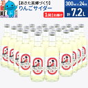 23位! 口コミ数「0件」評価「0」ニテコりんごサイダー 300ml×24本セット あきた美郷づくり