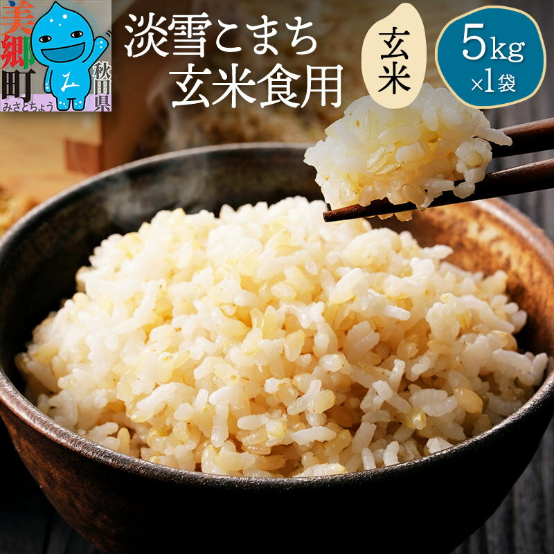 [楽天限定][玄米]淡雪こまち 5kg 玄米食用