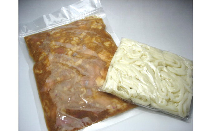 【ふるさと納税】羽後和牛 タレ漬けホルモン うどん付き 400g×2個 秋田県 羽後町【ライブストックさとう】 牛肉 麺類 肉の加工品 新鮮 オリジナル 野菜 蒸し焼き 焼うどん f054631-ugo-10000254 秋田県羽後町 サンプル画像3