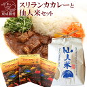 【ふるさと納税】成瀬ダム スリランカカレーと仙人米セット