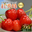 【ふるさと納税】《先行予約 令和7年6月下旬発送》 山形県産 さくらんぼ 紅秀峰 秀品 2L玉 700gパック 化粧箱入り FSY-2200