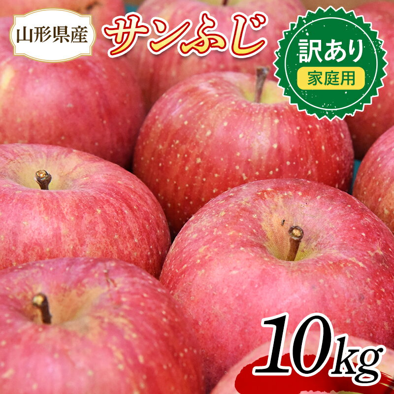 りんご 訳あり サンふじ 10kg (約30～44玉) 山形県産 《先行予約 2024年11月中旬から発送開始》 FSY-0734