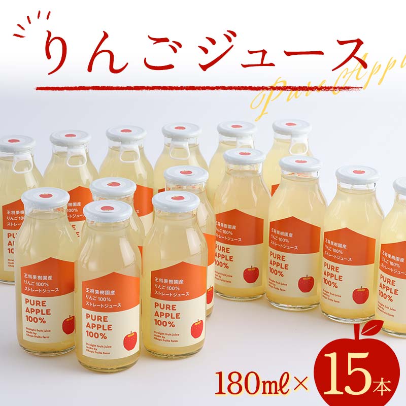 りんごジュース180ml×15本