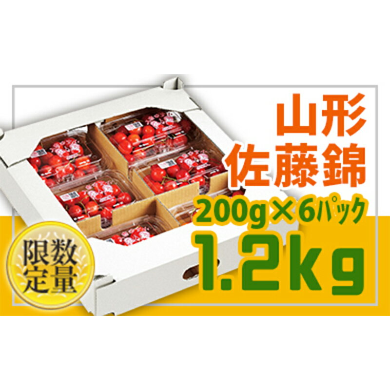 【ふるさと納税】【先行予約 2024年度発送】☆山形さくらんぼ佐藤錦☆秀品Lサイズ以上1.2kg（200g×6） FSY-0369