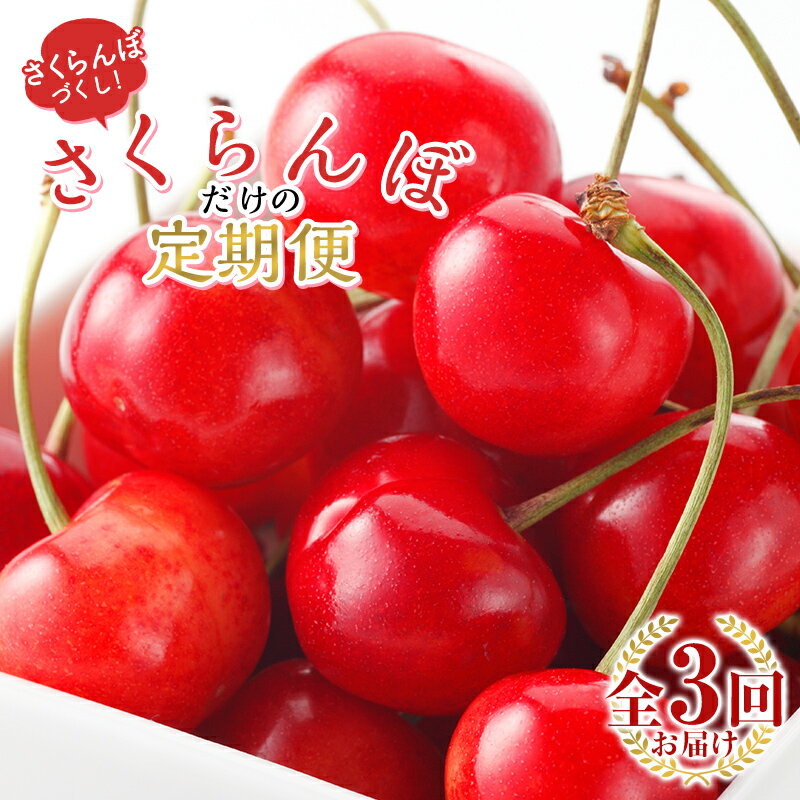 【ふるさと納税】 【2025年発送先行予約】さくらんぼだけの定期便 全3回 FSY-1000