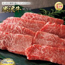 【ふるさと納税】米沢牛 焼肉用 肉質等級：4等級(B.M.S.No.5)以上 F2Y-0884