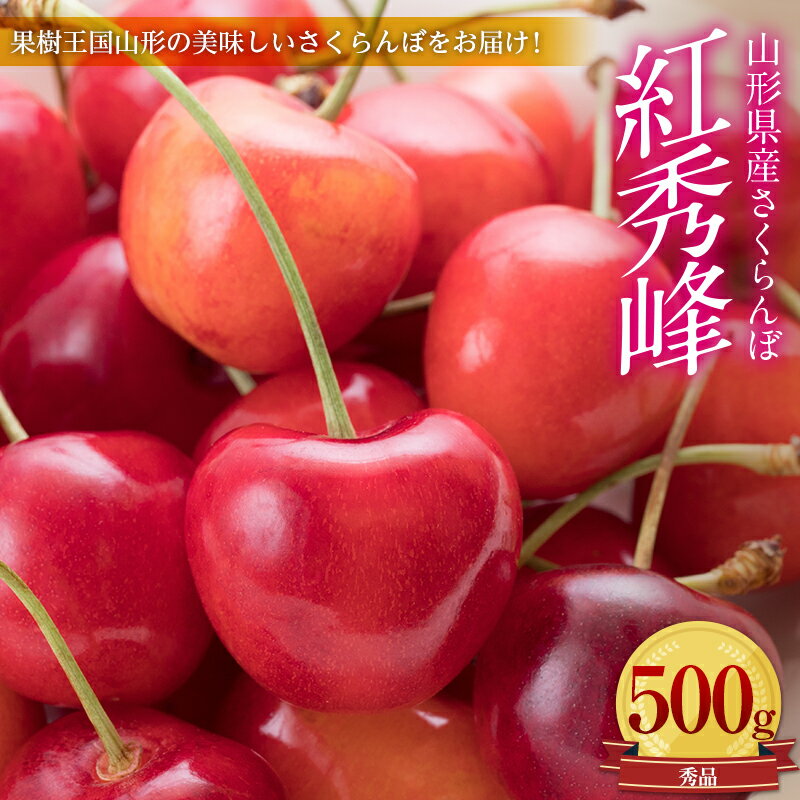 【ふるさと納税】《先行予約 令和6年6月下旬発送》山形県産さくらんぼ紅秀峰 秀品 2L玉 500gパック 化粧箱入り FSY-0008