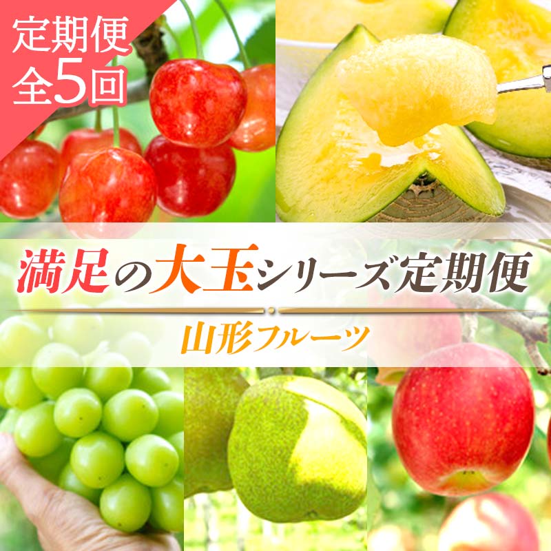 [2024年先行予約]山形フルーツ 満足の「大玉」シリーズ 定期便 全5回