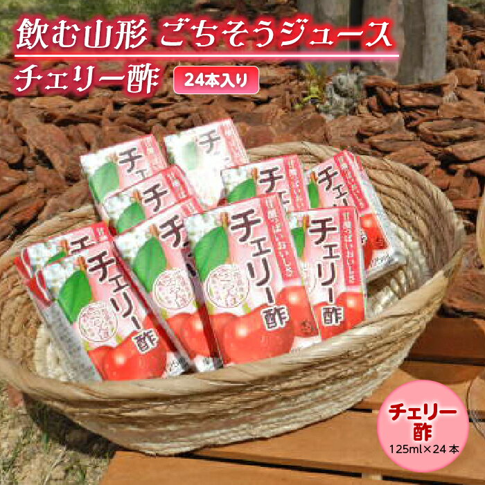 【ふるさと納税】飲む山形 ごちそうジュース チェリー酢 24本入り F2Y-2252