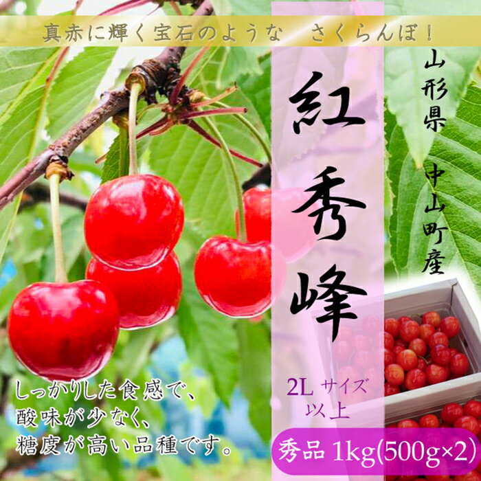 【ふるさと納税】《令和6年産先行受付》山形県産さくらんぼ 【紅秀峰 秀品】1kg 2Lサイズ以上 FSY-0013