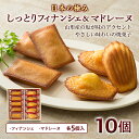 【ふるさと納税】日本の極み しっとりフィナンシェ&マドレーヌ 10個 F2Y-5307