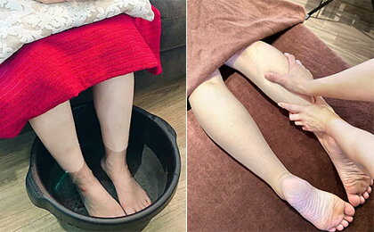 角質ケア付きフットマッサージ