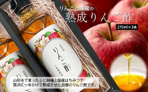 【ふるさと納税】☆りんごと蜂蜜の熟成りんご酢☆ fz20-467 リンゴ酢