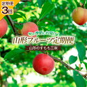 商品説明 名称 定期便 産地名 山形産 内容量 【令和6年産】 1回目：ソルダム 秀 L〜3L 1パック 600g以上 4パック入り1箱 (7月15日〜8月15日)冷蔵 2回目：太陽 秀 L〜3L 1パック 600g以上 4パック入り1箱 (8月16日〜9月15日)冷蔵 3回目：秋姫 秀 L〜3L 1パック 600g以上 4パック入り1箱 (9月16日〜10月15日)冷蔵 発送期間 2024年07月15日頃〜2024年10月15日頃 ※天候や収穫状況により配送時期が前後する場合がございます。 配送方法 冷蔵発送 提供元 山形多田青果株式会社 真夏の太陽からの贈り物といわれている山形すもも。7月のソルダムから始まり9月の秋姫までたくさんの品種が収穫されます。今回はその中から人気の3種をピックアップして3か月連続でお届けします。 1回目のソルダムは完熟すると果肉が真っ赤になり濃厚な甘みと酸味のバランスに優れた美味しいすももです。 2回目の太陽は完熟すると非常に甘味が増し酸味の少ないすももです。 3回目の秋姫は豊かな甘味とほのかな酸味がとてもおいしく何個も食べたくなる一番人気のすももです。 暑い夏に冷たく冷やした山形すもも！是非とも食べ比べをしてご賞味くださいませ。 事業者：山形多田青果株式会社 ◆必ずお読みください◆ ◎こちらの商品はクール便(冷蔵)にて配送いたします。お受け取り後はすぐに中身をご確認ください。 ◎天候や収穫等の状況によりご希望のお品をご用意できない場合であっても、税金の控除等に影響の無いよう、代替品をご用意致します。 (すでに税金の控除等を受けている方への返金は確定申告や修正申告が必要となる場合があります。) ◎「お申し込みの不備」「事前連絡をいただいていない長期不在や転居」「住所不明」「日数が経ってからのお受取り」に対する再出荷は致しかねますのでご了承ください。 ※沖縄・離島への配送は不可とさせていただきます。 ※季節商品のため、お礼の品の配送日の指定は承っておりません。 ※天候や収穫状況により、お届けや規格が変更になる場合がございます。 ※配送時の揺れや傾きにより若干の傷が生じる場合がございます。 ※画像はイメージです。画像のものと多少異なる場合があります。 ※商品お受取り後、すぐに商品の状態をご確認ください。お礼の品の発送には万全を期しておりますが、万が一ひどい傷み等があった場合は、写真・画像を添付の上お早めに「山形市ふるさと納税お礼の品事務局」までご連絡ください。尚、お時間が過ぎてからの対応は致しかねます。 ・ふるさと納税よくある質問はこちら ・寄附申込みのキャンセル、返礼品の変更・返品はできません。あらかじめご了承ください。【令和6年産先行予約】 「ふるさと納税」寄附金は、下記の事業を推進する資金として活用してまいります。 寄附を希望される皆さまの想いでお選びください。 1　市政一般 2　健康の保持・増進 3　健やかな子どもの育成 4　地域共生社会の実現 5　創造都市の推進 6　地域経済の活性化 7　山形ブランドの浸透と交流拡大 8　都市の活動を支える基盤整備 9　環境保全 10　チャレンジ環境の創出等 入金確認後、注文内容確認画面の【注文者情報】に記載の住所にお送りいたします。 発送の時期は、寄附確認後2週間程度で、お礼の品とは別にお送りいたします。