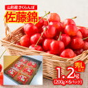 【ふるさと納税】山形産 さくらんぼ 佐藤錦 L以上 1.2kg(200g×6パック入) 【令和6年産先行予約】FU21-829 フルーツ くだもの 果物 お取り寄せ 先行予約