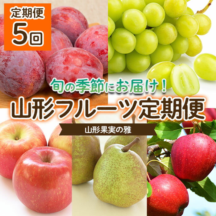 【定期便5回】山形果実の雅 【令和6年産先行予約】FU22-041 フルーツ くだもの 果物 お取り寄せ 先行予約