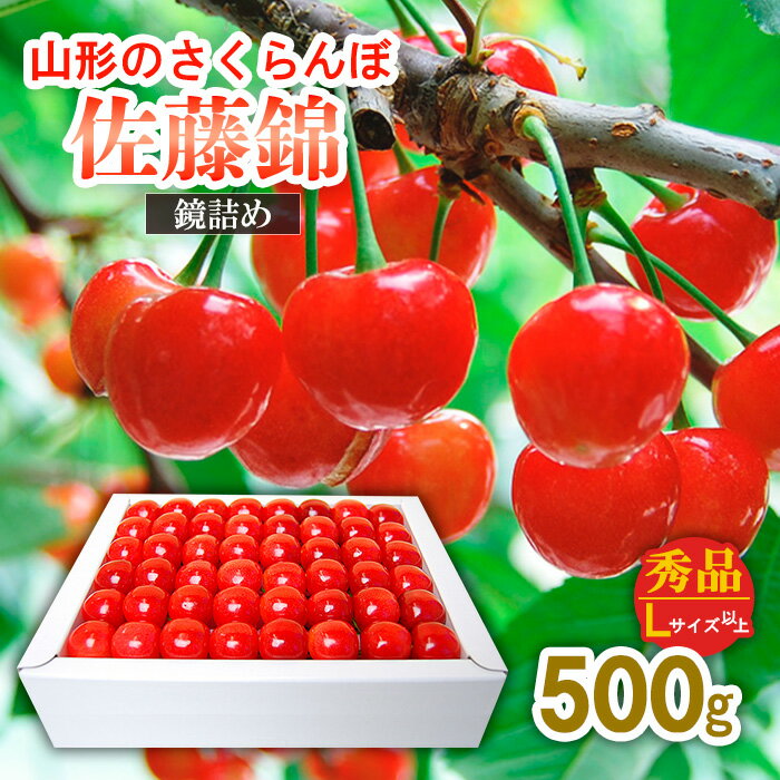 【ふるさと納税】山形のさくらんぼ 佐藤錦 鏡詰め 500g 秀品 Lサイズ以上 FS21-624 サクランボ お取り寄せ 果物 くだもの フルーツのサムネイル