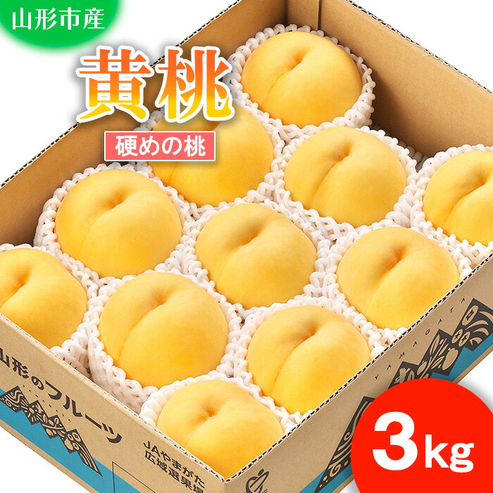 【ふるさと納税】山形市産 もも(黄桃)3kg(8～11玉)[