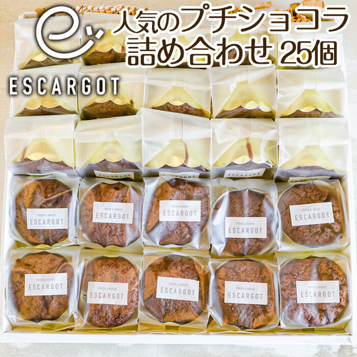 【ESCARGOT】人気のプチショコラ 25個 詰め合わせ fz22-419 菓子 洋菓子 スイーツ お取り寄せ
