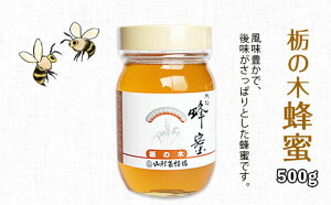 【ふるさと納税】純粋蜂蜜 栃ノ木蜂蜜 500g fz19-498 はちみつ ハチミツ 蜂蜜 国産