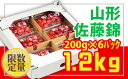 【ふるさと納税】FY19-664【令和2年産先行予約】★山形さくらんぼ佐藤錦☆秀品Lサイズ200g×6