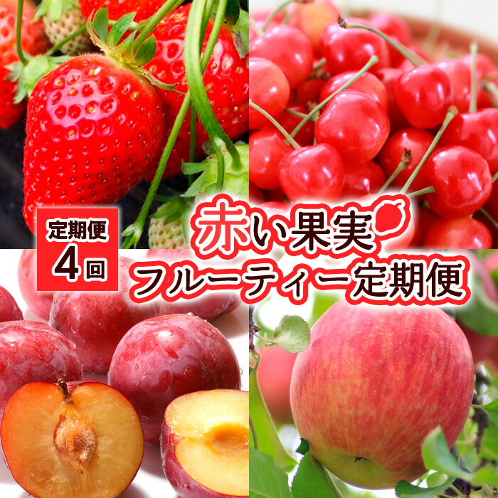 【ふるさと納税】【定期便4回】赤い果実・フルーティー定期便 