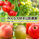 【ふるさと納税】【定期便5回】みんな大好き山形果実（紅秀峰 白桃 シャインマスカット ラ フランス ふじりんご） 【令和6年産先行予約】FS23-821 山形 山形県 山形市 フルーツ 果物 くだもの 送料無料 さくらんぼ 桃 もも ぶどう 葡萄 洋梨 ラフランス リンゴ ふじ