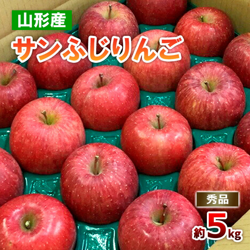 【ふるさと納税】山形のサンふじりんご 秀品 約5kg(12～