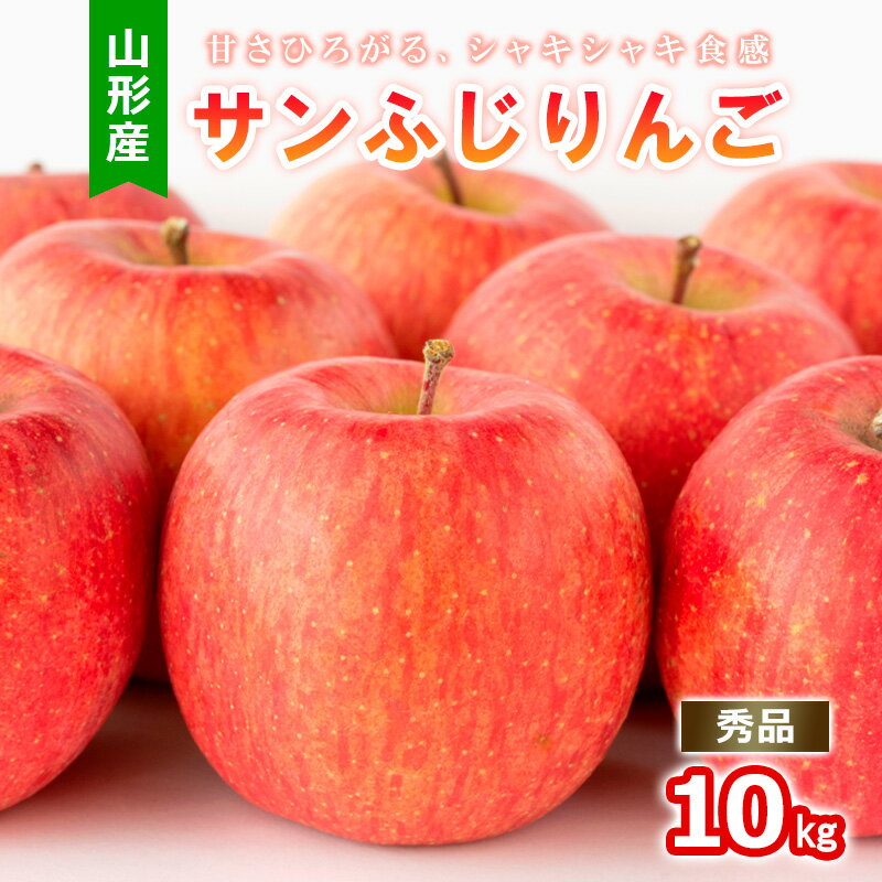 【ふるさと納税】山形産 サンふじりんご 秀 10kg fz23-440 サンふじ 秀品 高評価 人気