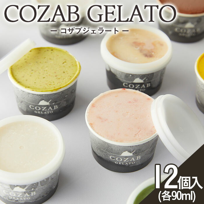 54位! 口コミ数「0件」評価「0」COZAB GELATO 12個セット fz23-194 アイス 詰め合わせ 菓子 スイーツ お取り寄せ