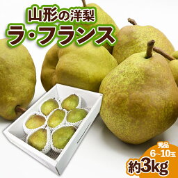 【ふるさと納税】山形の洋梨ラフランス 秀品 約3kg (6～10玉) fz23-650