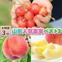 【ふるさと納税】【定期便3回】山形人気果実ベスト3 FY25-286