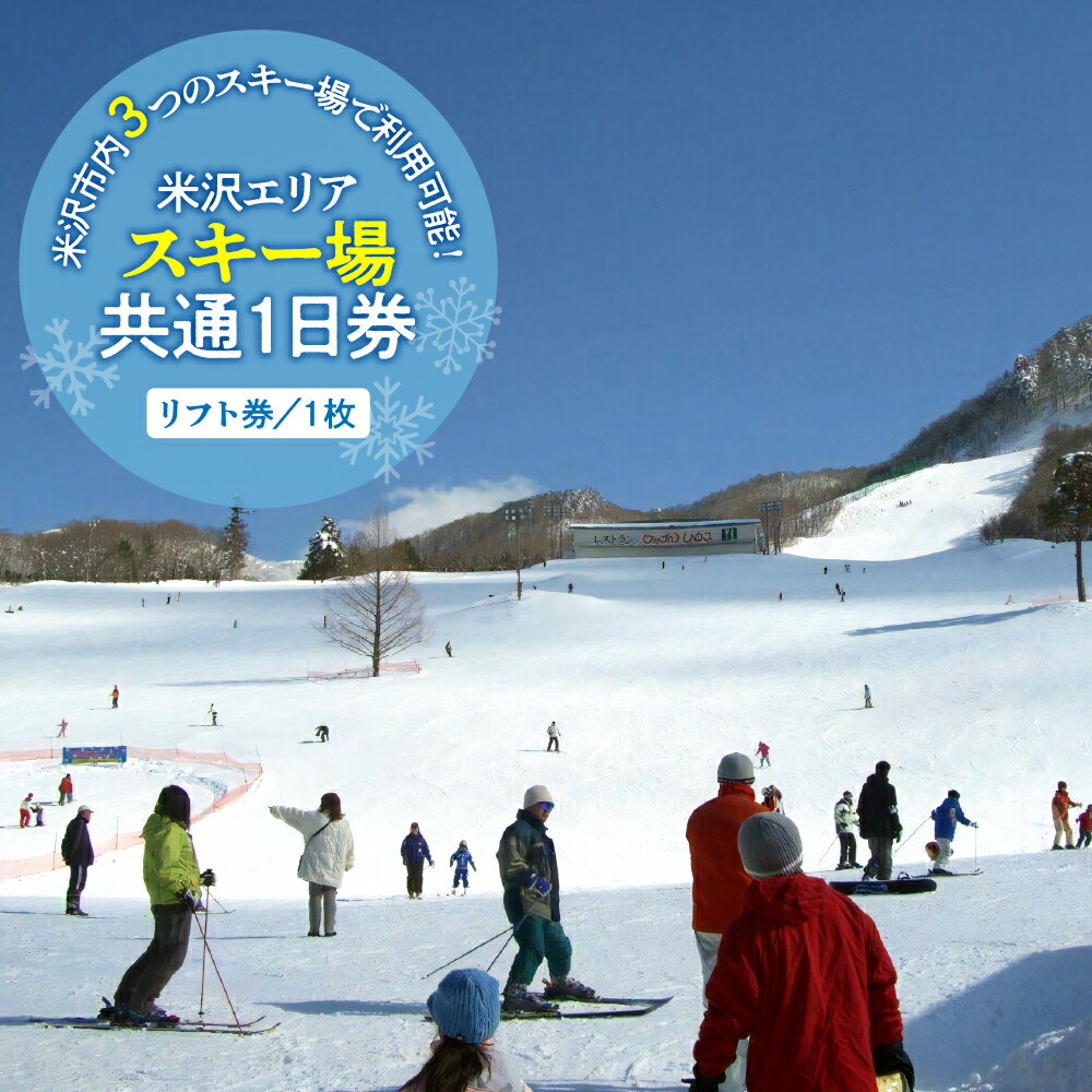 米沢エリアスキー場 共通リフト1日券 大人