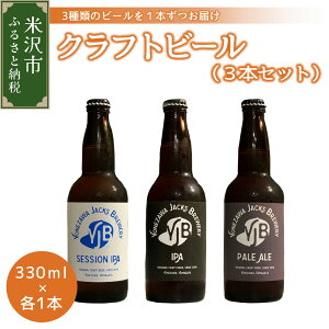 【ふるさと納税】クラフトビール3種セット　330ml×3本　地ビール　ペールエール　セッションIPA...