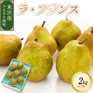 【ふるさと納税】【 先行予約 令和7年産 】 ラ・フランス 2kg (4〜7玉) 2025年11月中旬頃〜 お届け 洋梨 ラフランス 2025年産 先行受付 ラフランス 西洋梨 洋梨 洋ナシ 西洋ナシ 園地限定 フルーツ 果物 くだもの お取り寄せ 山形県 米沢市 秋 旬