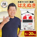 【ふるさと納税】【令和6年産・7年産】 はえぬき 年産 量が選べる 5kg 8kg 10kg 20kg おうちごはん 応援米 2024年産 2025年産 精米 ...