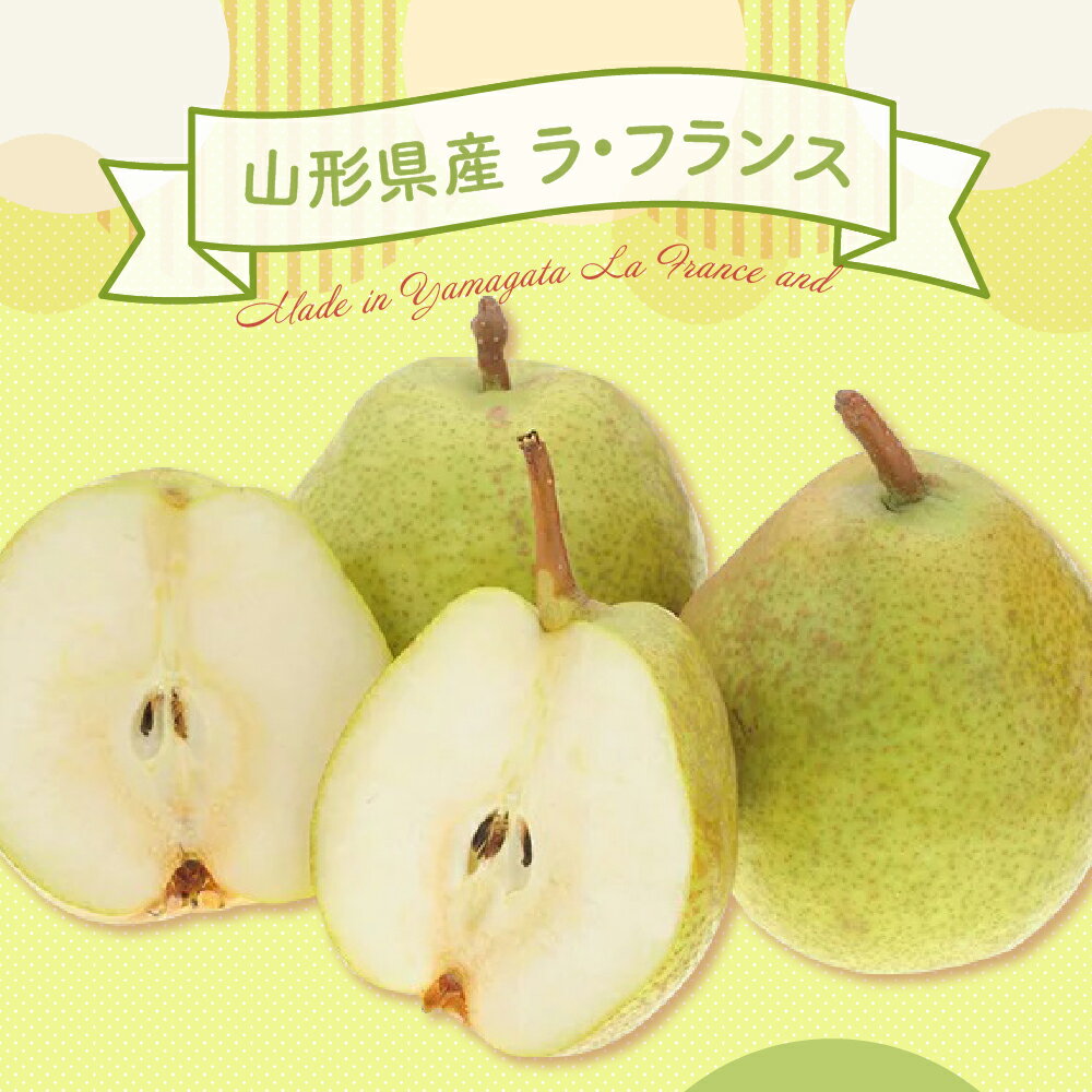 【ふるさと納税】《先行予約》令和6年産 ラ・フランス 3kg 約8～9玉 11月中旬頃～お届け ラフランス 洋梨 2024年産 フルーツ 果物 くだもの 山形産 山形県産 米沢市