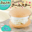 【ふるさと納税】クールスター(ブッセケーキ)アイス クリーム ブッセ 6個入 / アイスクリーム ブッセ スイーツ お菓子 洋菓子 おやつ 冷凍 老舗菓子店 プ...