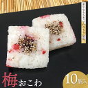 【ふるさと納税】希少もち米(でわのもち)を使ったモチモチ食感の【梅おこわ 10ヶ入】 A06-501 自宅用 贈答用 手土産(4)