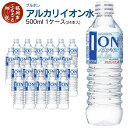 【ふるさと納税】ブルボン イオン水 500ml ペットボトル 1ケース（24本入） アルカリイオン水 山形県 鶴岡市 楽天ふるさと 納税 山形 支援 返礼品 お取り寄せ アルカリイオン 水 お水 飲料水 天然水 ウォーター ウオーター 飲料 飲み物 みず 支援品 アルカリイオンの水