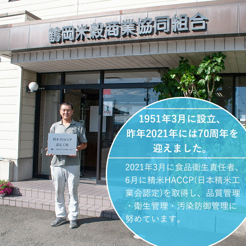 【ふるさと納税】【令和7年産】【新米】雪若丸 精米 10kg（5kg×2袋）［1回発送・3ヶ月定期便］ 山形県庄内産　鶴岡米穀商業協同組合