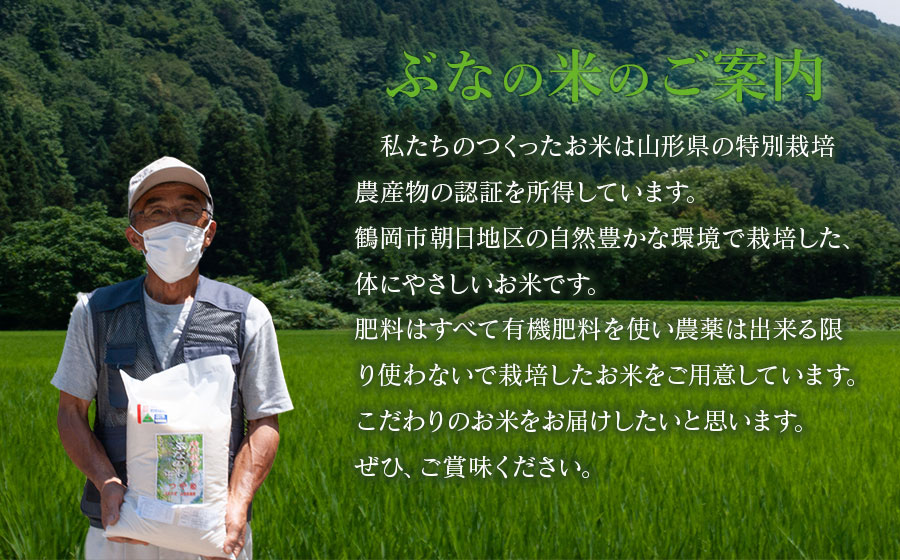 【ふるさと納税】 【令和5年産】特別栽培米 つや姫 精米 6kg（3kg×2袋） 山形県鶴岡市産 2