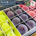 【ふるさと納税】【令和7年産先行予約】最高級ぶどう ギフトボックス 容量お選びください【大:36粒入】【小:18粒入】 高級3品種 詰合せ(手詰め) | 山形県...